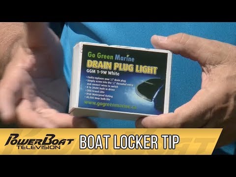 How to install a small drain plug light | My Boat DIY
