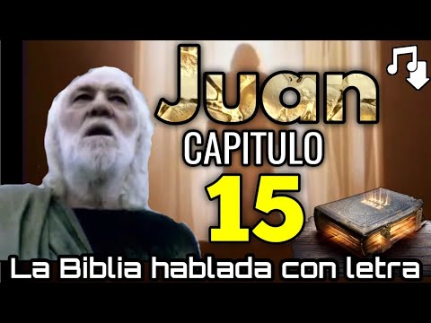 🔵 JOHN Chapter 15 spoken with lyrics (Jesus, the true vine) THE SPOKEN BIBLE 📥Audio👇🏻🎵