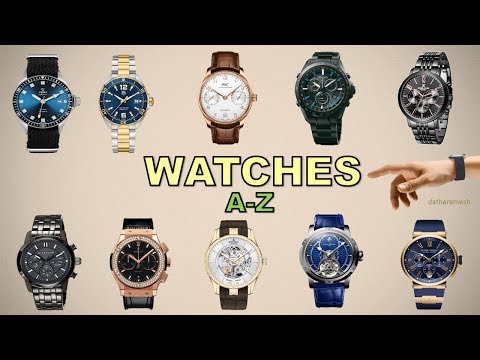 A-Z WATCHES NAMES Video