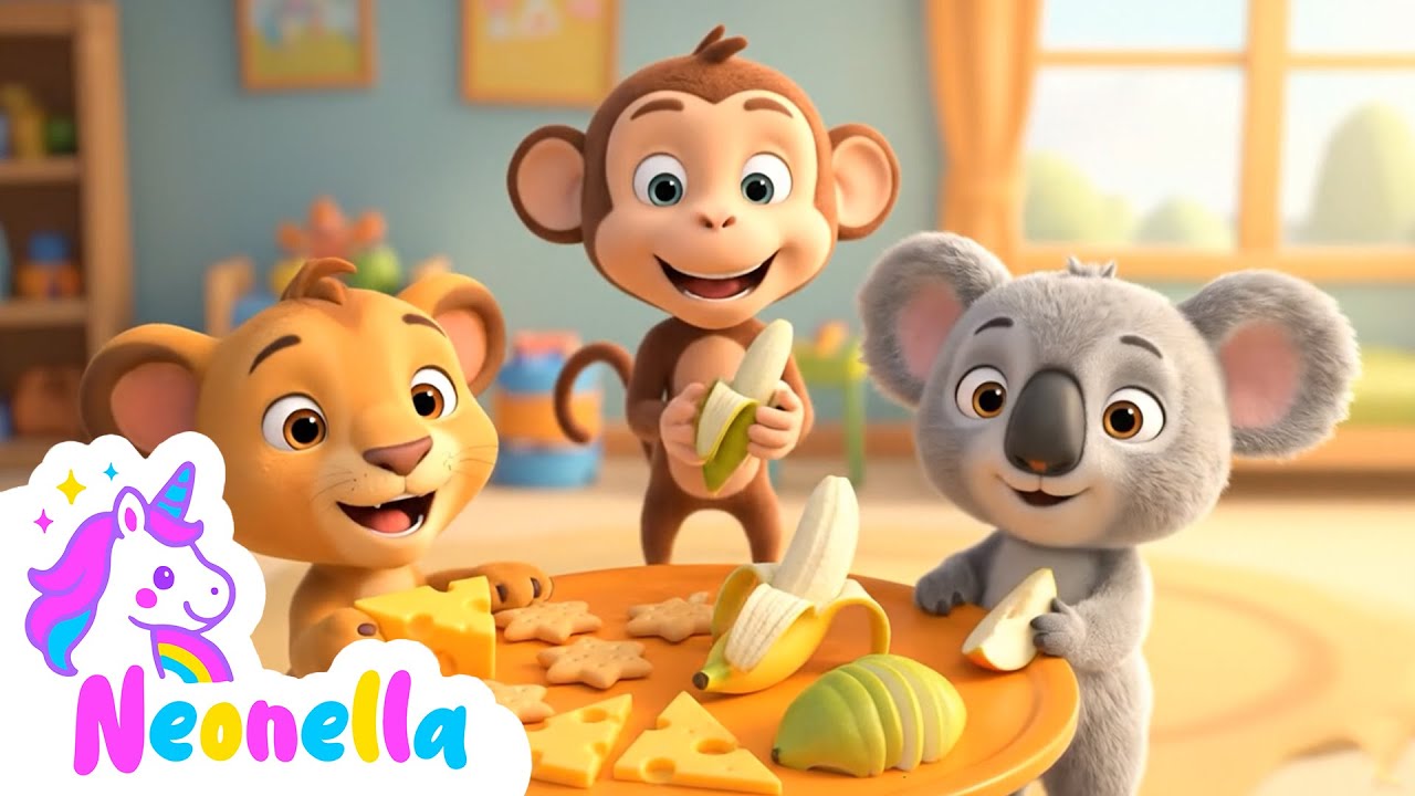 Snack Time Song | Healthy Snacks for Kids | Fun Learning with @NeonellaKids