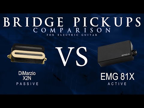 DiMarzio X2N vs EMG 81X - Bridge Guitar Pickup Comparison Tone Demo