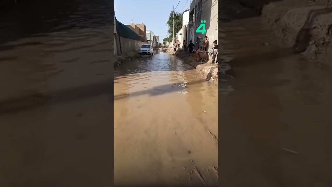 فيديو | شارع في حي السلام بالديوانية يتحول إلى مسبح للأطفال بعد موجة أمطار