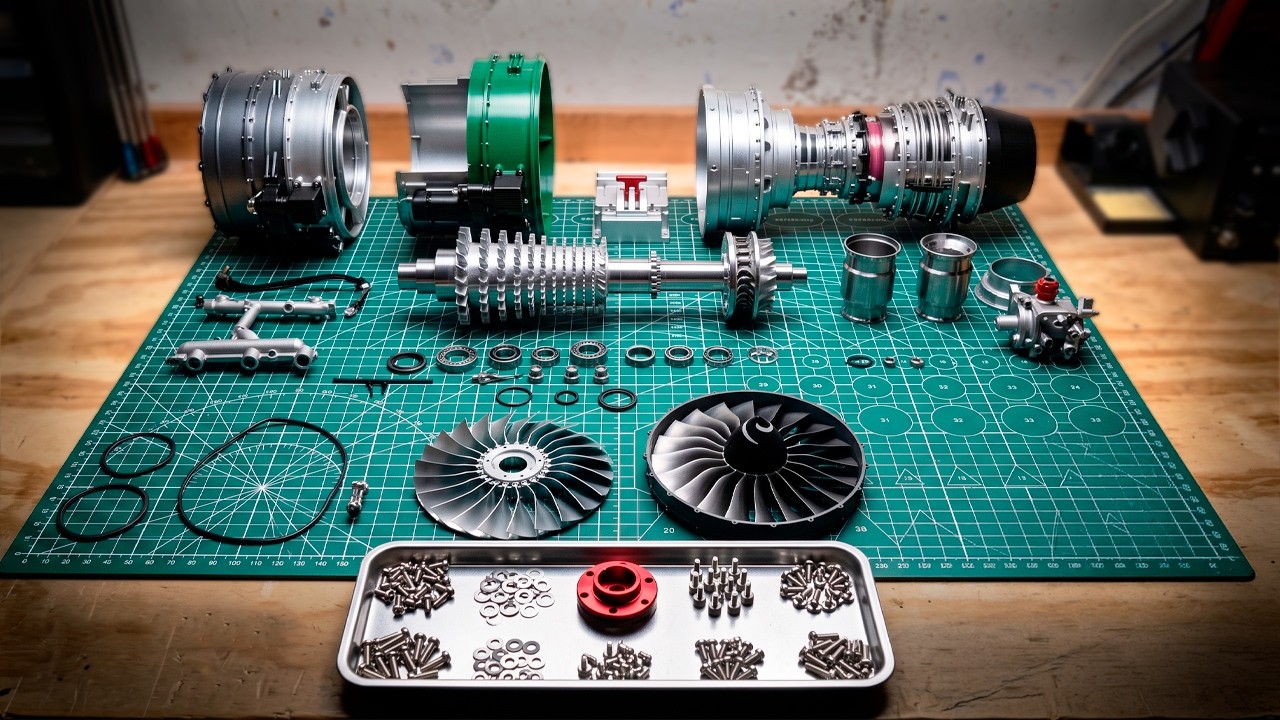 Assembling This METAL JET ENGINE Is Next Level Satisfying! (Build & Run)