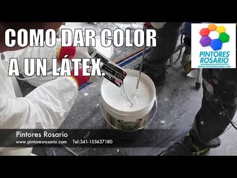 Pintores Rosario - Como dar color a un látex blanco? ✅