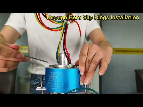 How to install a through bore slip ring?
