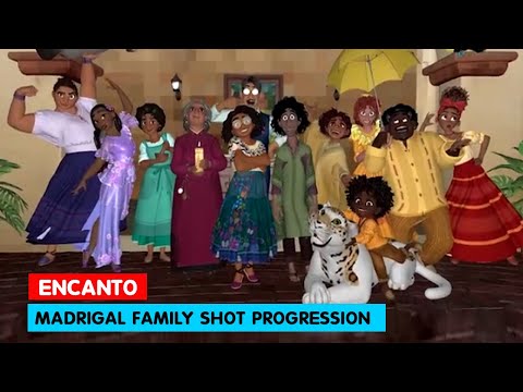ENCANTO | Madrigal Family Shot Progression | Greg Verreault |@3DAnimationInternships