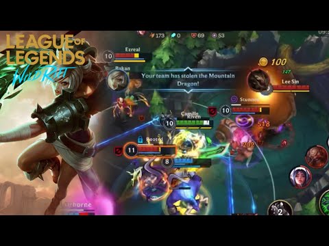 RIVEN VS LEE SIN JUNGLE GAMEPLAY | LEAGUE OF LEGENDS WILD RIFT