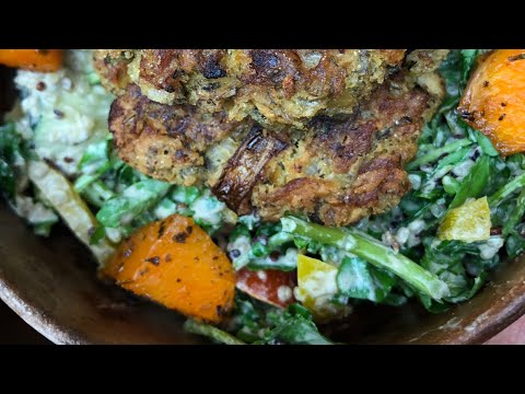 Creamy Alkaline Electric Kale and Wild Arugula Salad