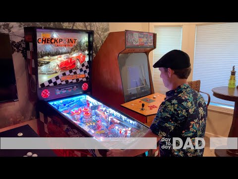 Picking up Data East's Checkpoint Porsche Pinball Machine