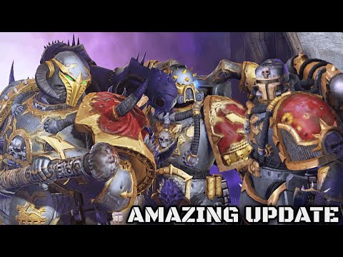 NEW PVE ARENA: 3 Chaos Marines + AI Army vs Orks! - Warhammer 40K: Space Marine, Augmented Mod