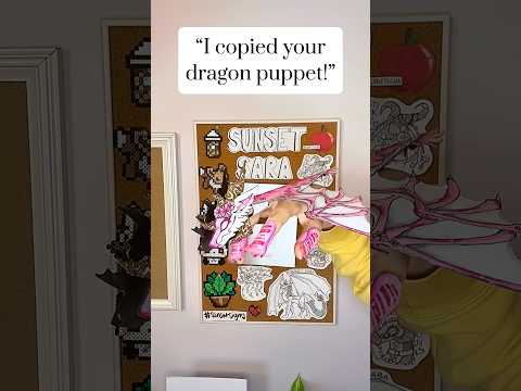 POV: When Someone Copies Your Dragon Puppet (IB: ​⁠@Salmon_hood) #paperart #papercrafts #shorts