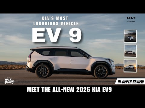 2026 Kia EV9 Land w/Plus Package AWD in Ivory Silver for sale at Donnelly Kia in Ottawa, ON