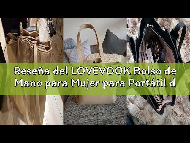 Vídeo relacionado con LOVEVOOK Bolso Mujer Grande, Puffer Bolso Tote Bag Bolsos para Universidad Shopper, 15,6 Pulgadas Bolso Portatil Ordenador para Trabajo Oficina Universitarias