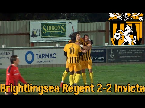 Highlights | Brightlingsea Regent 2-2 Folkestone Invicta | Pitching In Isthmian Premier Division