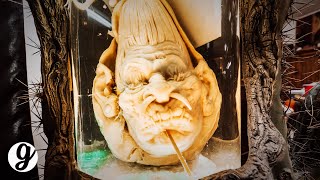 Carving 3D Pumpkin Sculptures with Ray Villafane  | GRATEFUL
