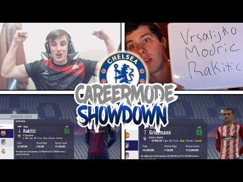 SO MANY GUESSED PICKS✍️ FIFA 18 CAREER MODE SHOWDOWN!! vs. WorldOfJCC (Chelsea)