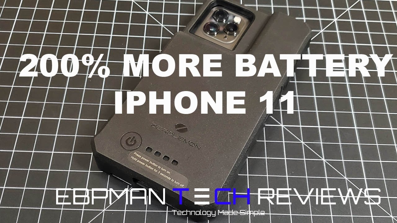 200% More Power for the iPhone 11 Pro Max | Zero lemon 10000 mah battery case