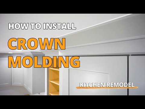 How To Install Crown Molding On Your Wall Cabinets