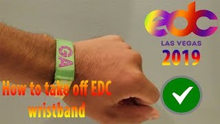 How to take off EDC wristband (2019)