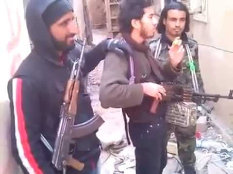 Nusret cephesinden bir mucahid savaş esnasında neşid söylüyor dinle   videos