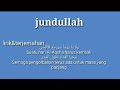 Lirik Terjemahaan Nasyid Jundullah