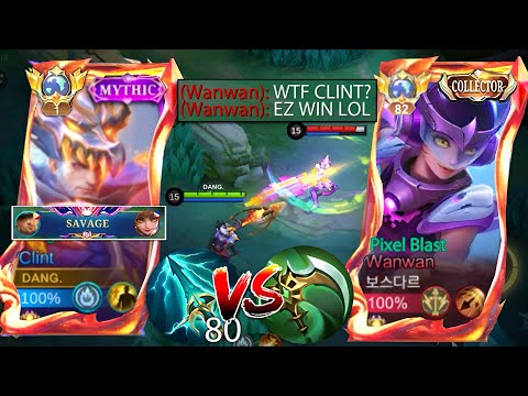 CLINT VS TOP 1 GLOBAL WANWAN TRASHTALKER🔥 | ONE OF THE HARDEST RANKED GAME! (WHO WILL WIN?)
