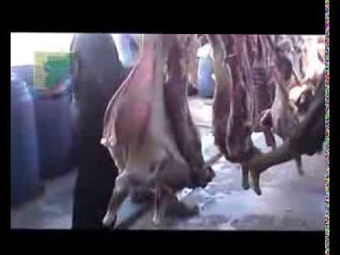 تجهيز أضاحي في الغوطة الشرقية في ريف دمشق