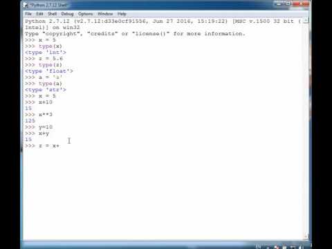 Python 2 7 Tutorial No 3 Variables