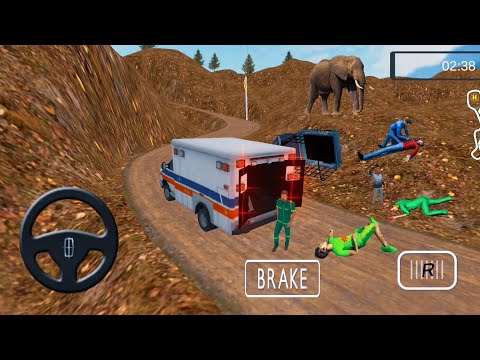 Heli Ambulance Simulator 2020 #7 - 3D Uphill Ambulance Driving Games Android Ios Gameplay