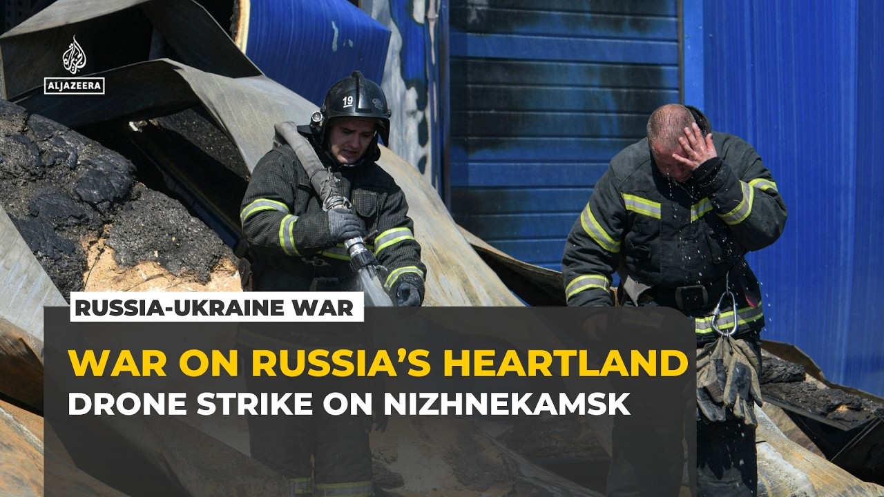 Ukraine Drones Strike on Nizhnekamsk Refinery and Hostel Struck