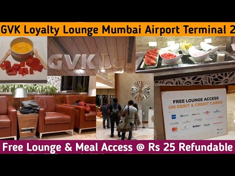 Loyalty Lounge Aeroporto de Mumbai | Acesso gratuito por apenas Rs 25 | GVK Lounge | Revisão do Loyalty Lounge {CSMT}