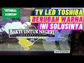 TV LED TOSHIBA 32 INCH GAMBAR TV BERUBAH WARNA UNGU