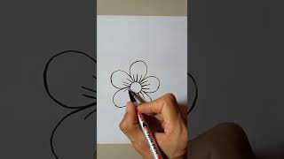 Download lagu Cara menggambar ragam hias flora yang mudah || menggambar mudah ||  #shorts mp3