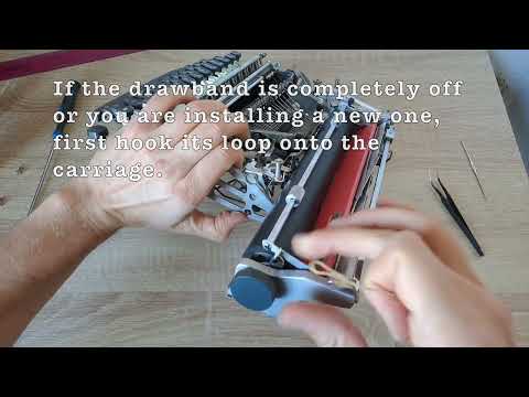 Olivetti Lettera 22 Typewriter Drawband Repair