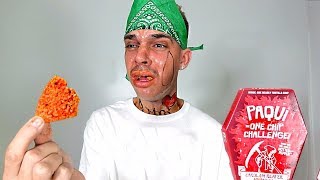 World's Hottest Chip Challenge (CAROLINA REAPER ONE CHIP CHALLENGE) CHOLOS TRY