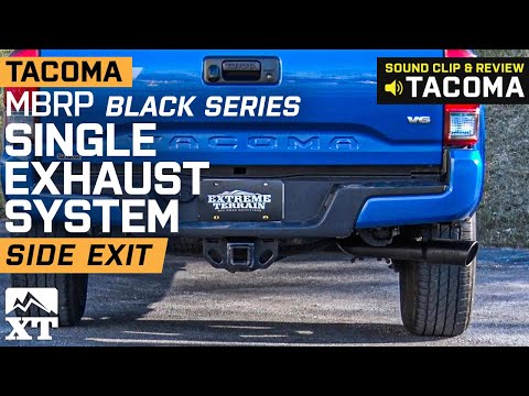Tacoma MBRP Black Series Single Exhaust System - Side Exit (2016-2019 3.5L) Sound Clip & Review