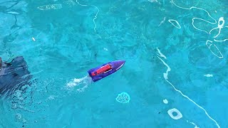 DEERC 13 inch Remote Control Boat for Kids