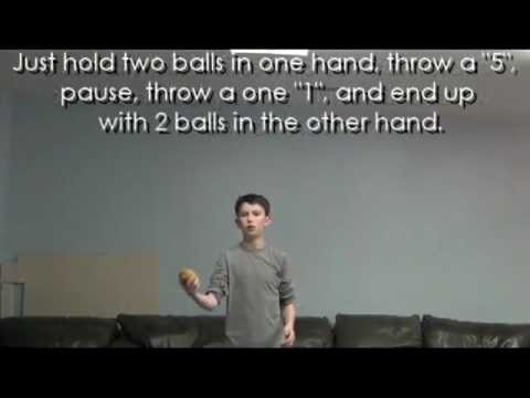3 Ball Juggling - Trick #7 - 531 (3 Ball Tower)