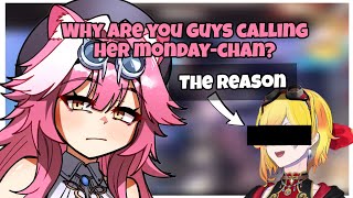 Raora bingung setelah tahu siapa pelaku dibalik panggilan monday-chan.#hololiveenglish 