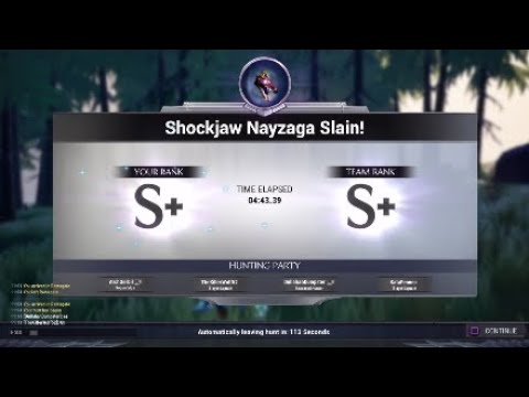 Dauntless PS4 Shockjaw Nayzaga S+