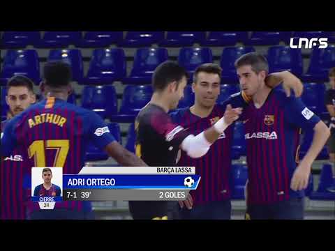 Gol Adrián Ortego (7-1) Barça Lassa - Naturpellet Segovia. J3, 1Div. LNFS
