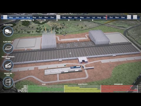4d BIM animation using gaming software and V5D's schedule Converter www.visual5d.com
