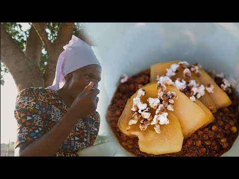 Cooking like a chef in rural Zimbabwe. Ep3: Caramelized sorghum pudding with papaya and sorghum pops