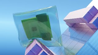 地を転がるスライム【ASMR】【マイクラアニメ】【Softbody Simulation】60fps