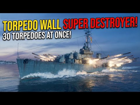 Super Destroyer With 30‑Torpedo Wall