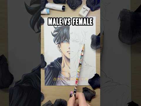 Drawing Jinwoo as a FEMALE! 👀 #sololeveling #jinwoo #sungjinwoo #manhwa #anime #shorts #art