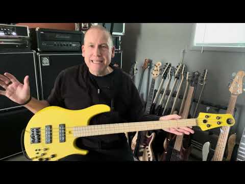 Swan Alpha 4-String Bass (2021) - Yellow w/Audere preamp