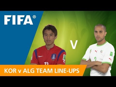 Korea Republic v. Algeria - Teams Announcement
