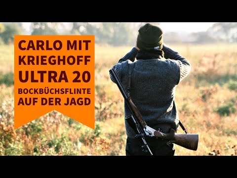 Carlo mit Krieghoff Ultra 20 und K&K Premium Jagd auf Drückjagd in Hessen