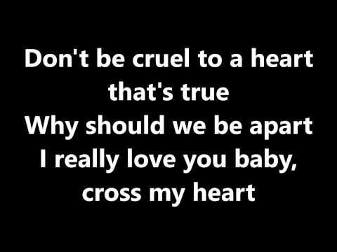 Lyrics~Don't be cruel-Elvis Presley